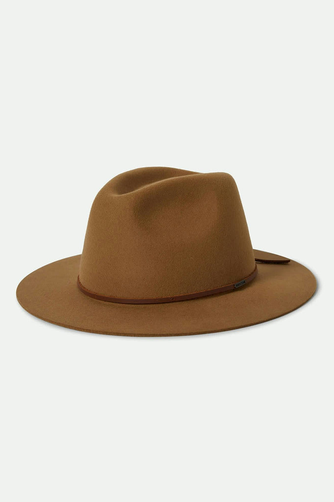 Unisex Wesley Fedora in the color Dune - Front Product View