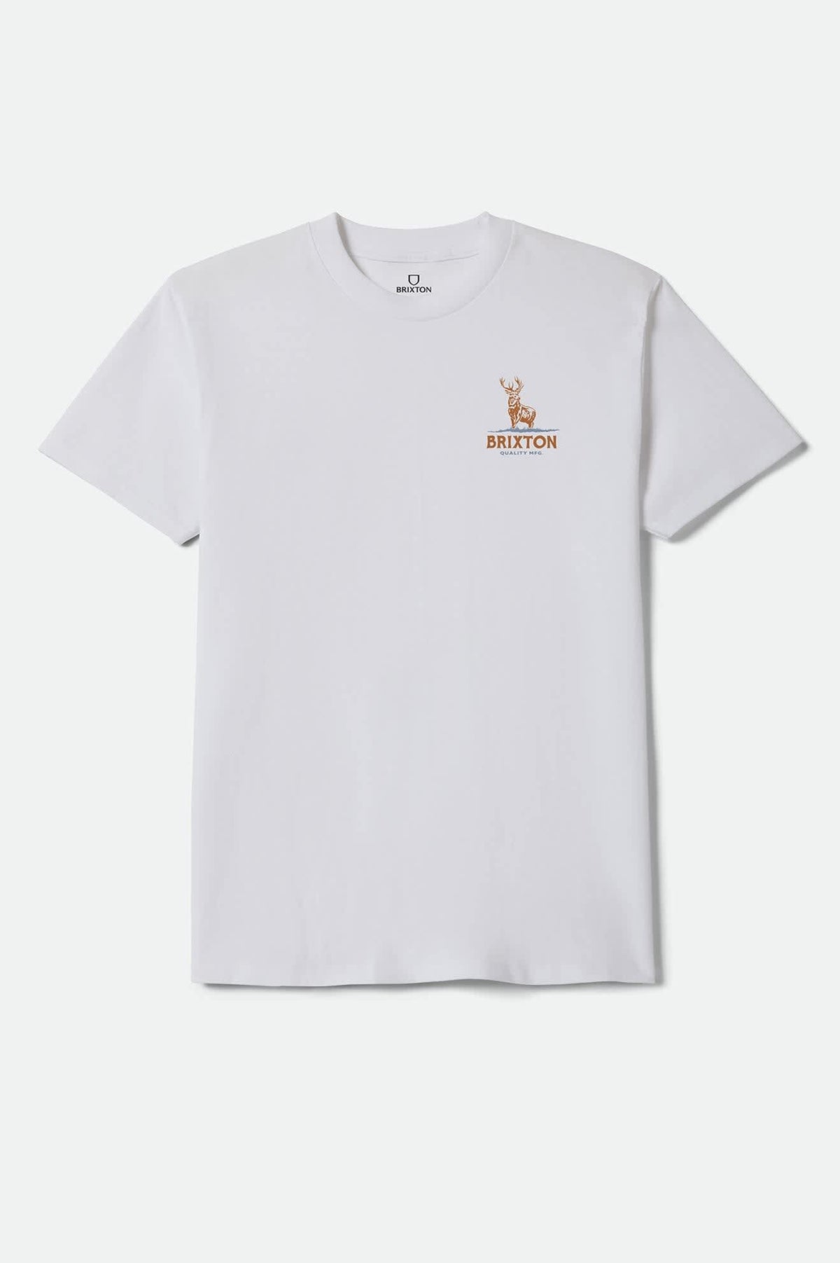 Men's Oakmont Standard T-Shirt in the color White - Front Product Laydown Image