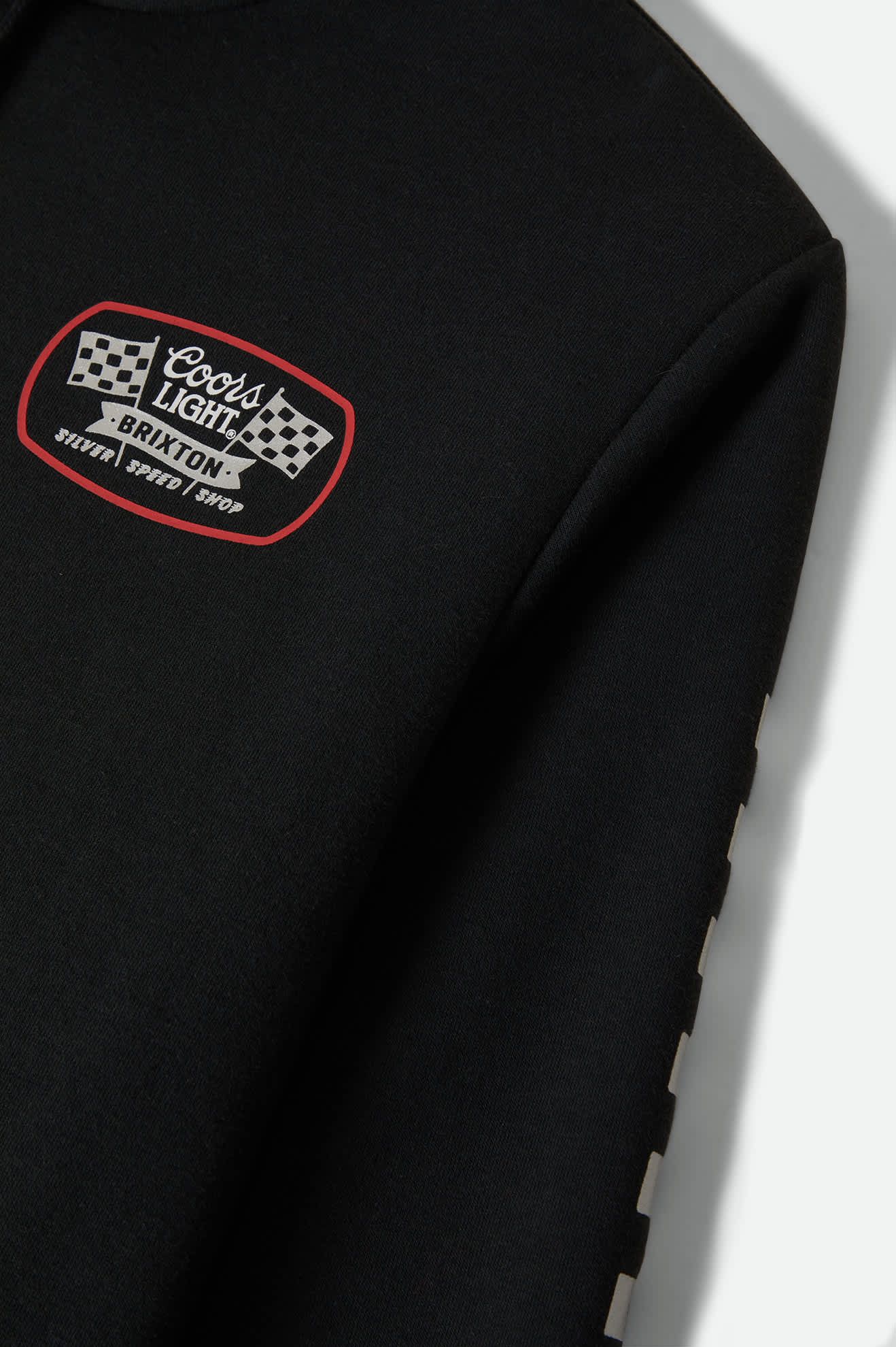 Men's Coors Light Pit Stop Hoodie in the color Black - Additional Laydown image