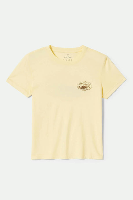 Women's Good T-Shirtimes Fitted Crew T-Shirt in the color Panna Cotta - Front Product View