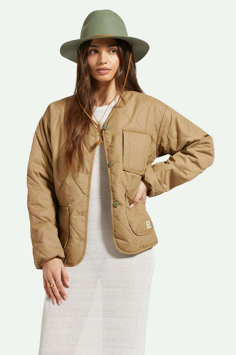 Women's Front Fit | Delilah Quilted Jacket - Khaki