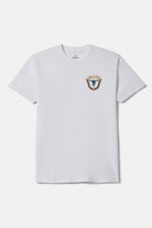 Men's Fraser Standard T-Shirt in the color White - Front Product Laydown Image