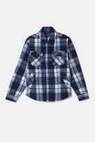 Men's Textured Durham Jacket in the color Classic Navy Plaid - Front Product Laydown Image