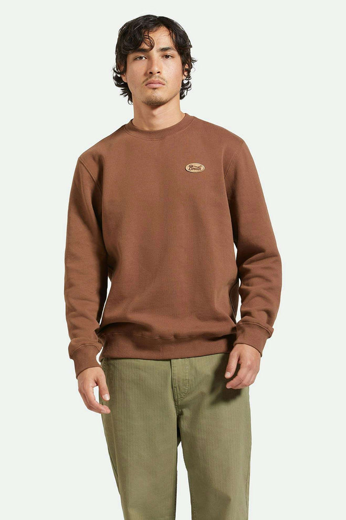 Men's Front Fit | Parsons Patch Crew - Pinecone Brown