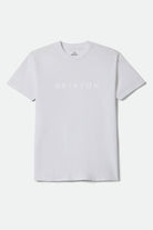 Men's Alpha Line Standard T-Shirt in the color White - Front Product Laydown Image