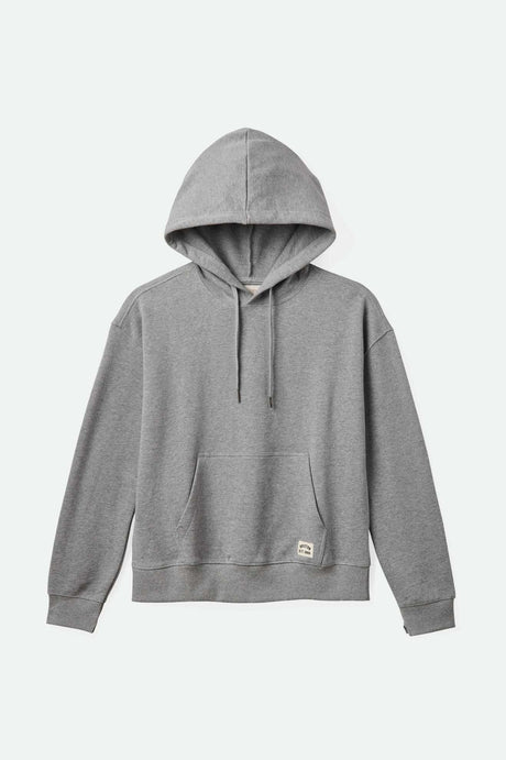 Brixton Women's Cross Loop French Terry Hoodie - Heather Grey | Main