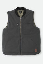 Men's Builders Abraham Reversible Vest in the color Black/Olive Surplus - Front Product Laydown Image
