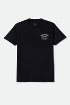 Men's Straton Standard T-Shirt in the color Black - Front Product Laydown Image
