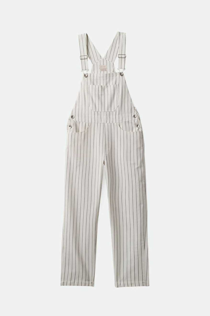 Brixton Women's Costa Overall - Off White/Black | Profile