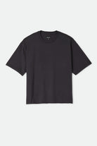 Men's Brixton Baseline Relaxed T-Shirt in the color Black - Front Product Laydown Image