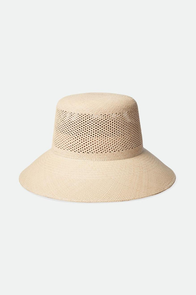 Extra Laydown Image 1 | Lopez Panama Straw Bucket Hat - Catalina Sand