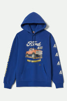 Men's Ford Mud Marathon Relaxed Fleece Hoodie in the color Ford Blue - Front Product View