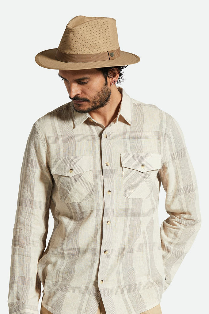 Brixton Messer Coolmax Fedora - Khaki