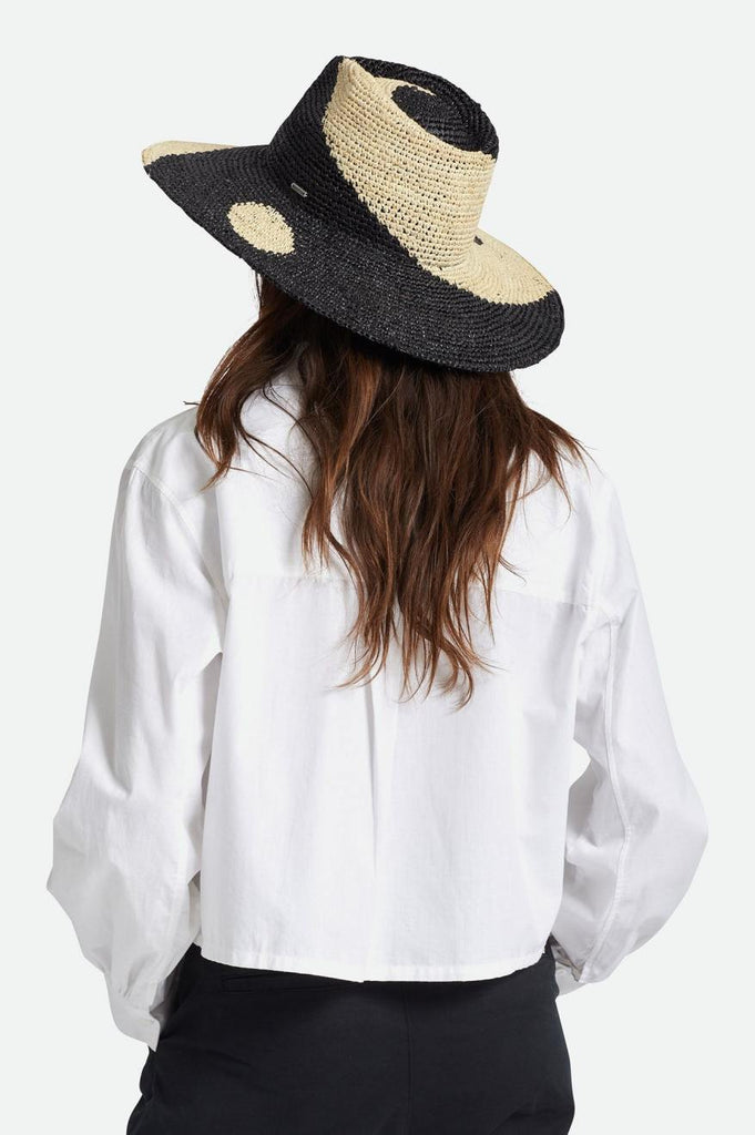 Brixton Madeira Pattern Straw Hat - Whitecap/Black