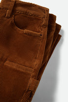 Men's Builders Carpenter Stretch Pant in the color Washed Copper Corduroy - Additional Laydown image