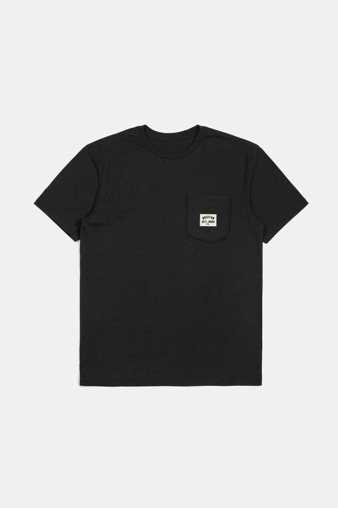 Brixton Men's Woodburn S/S Tailored Pocket T-Shirt - Black | Main