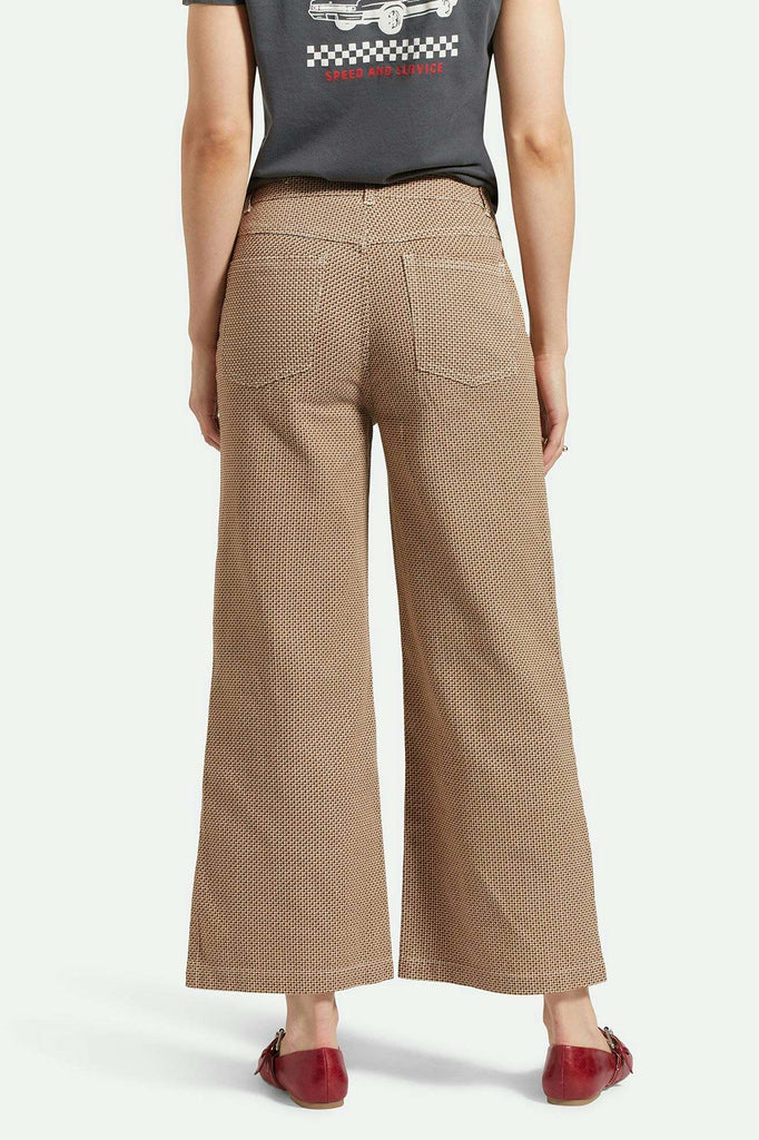 Back Fit Image | Margo Cropped 5-Pocket Pant - Whitecap/Pine Houndstooth