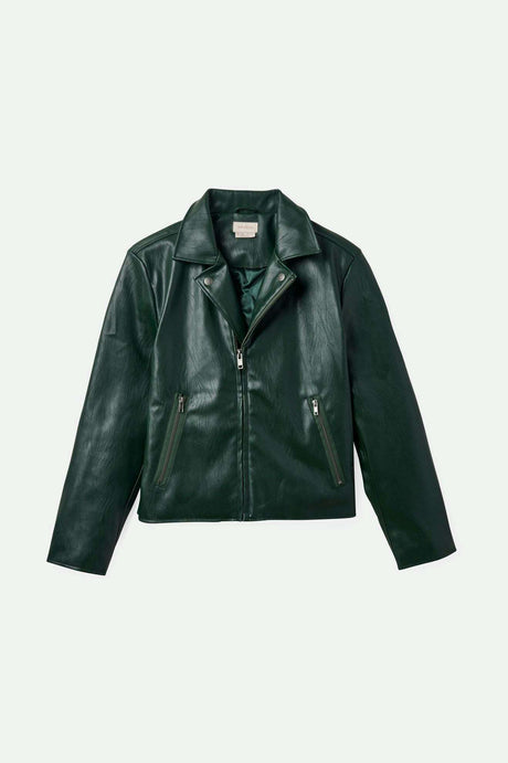 Women'sThe Moto Vegan Leather Jacket - Pine Needle| Main