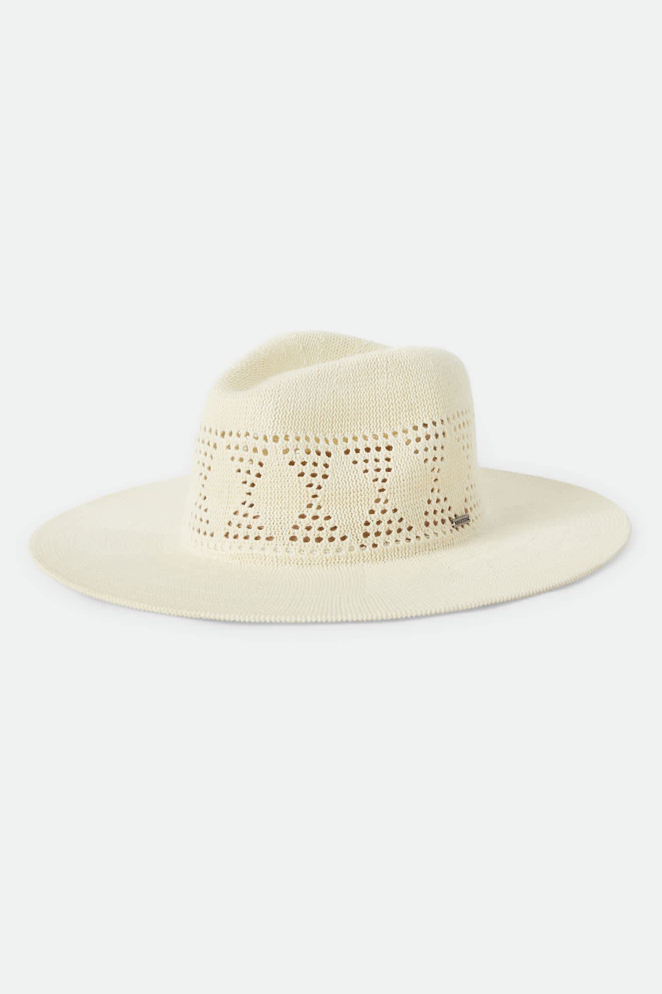 Women's Sophia Knit Packable Hat in the color Natural - Front Product Laydown Image