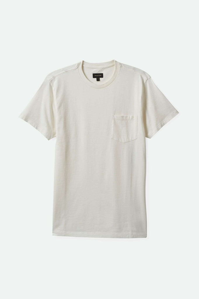 Brixton Unisex Vintage Reserve S/S T-Shirt - Off White Sol Wash | Main