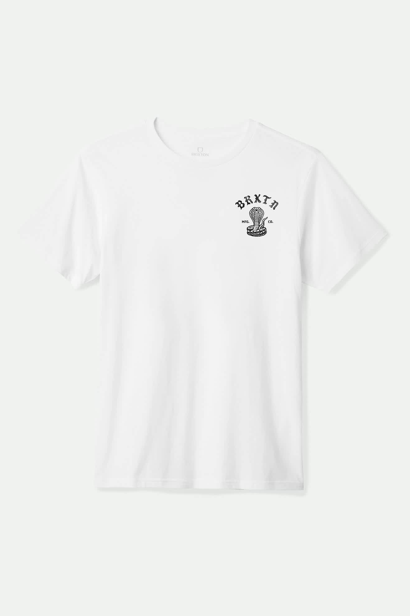 Men's Darver S/S Standard T-Shirt in the color White - Front Product View