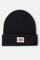 Unisex Trademark Beanie in the color Black - Front Product Laydown Image