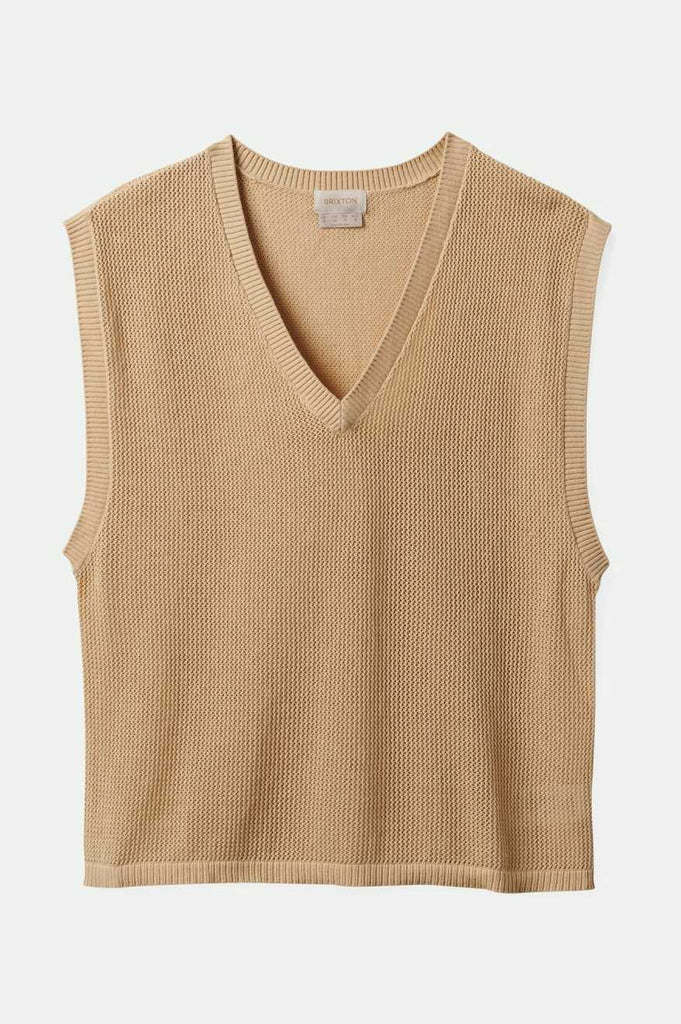 Women'sAruba Boxy V-Neck - Oat Milk| Main