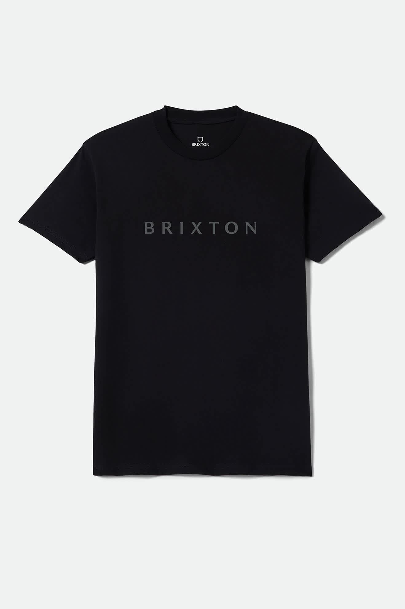 Men's Alpha Line Standard T-Shirt in the color Black - Front Product Laydown Image
