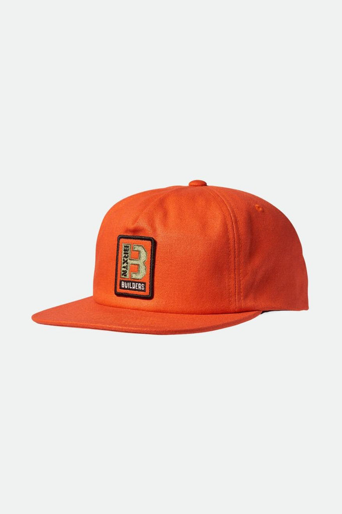 Brixton Builders MP Snapback - Orange