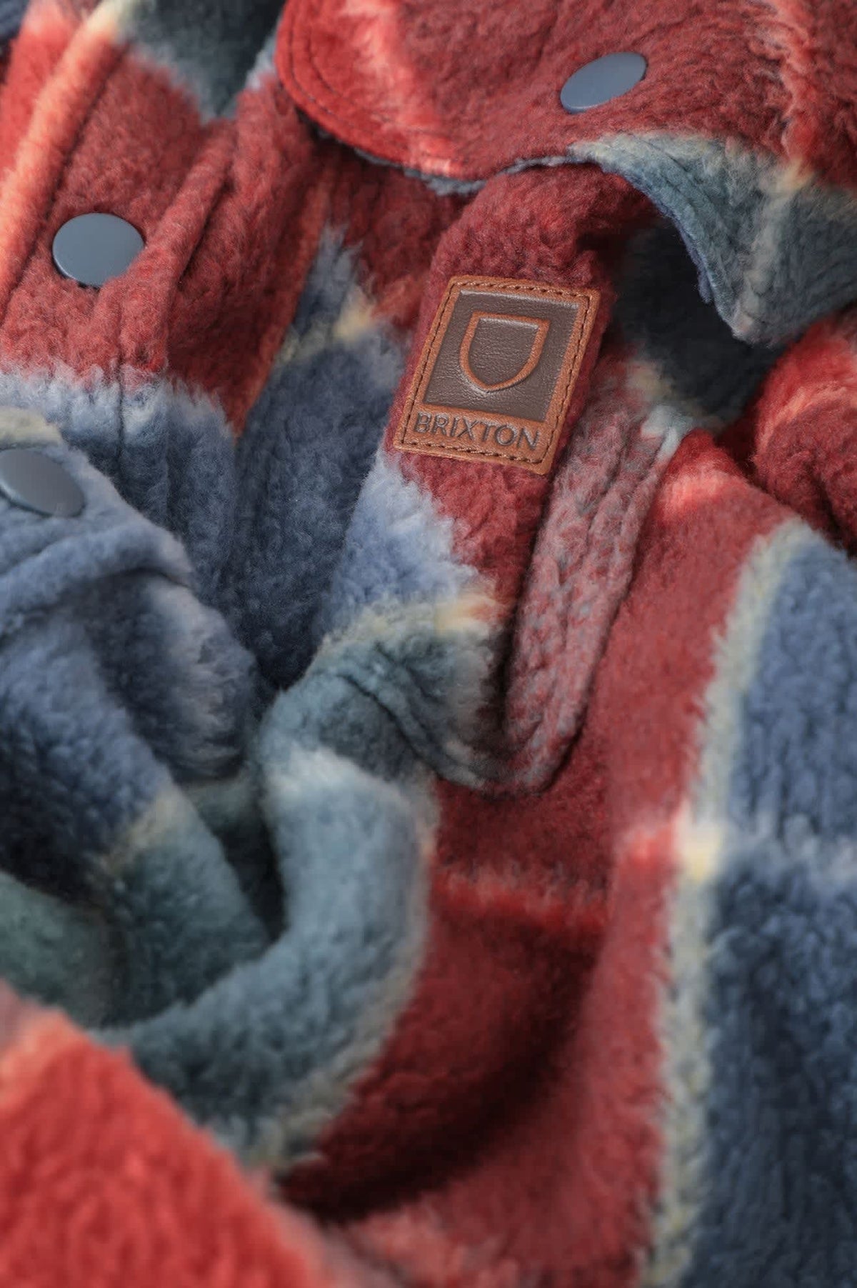 Men's Bowery Arctic Stretch Fleece in the color Blue/Red Plaid - Additional Laydown image