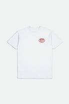 Brixton Men's Bass Brains Swim S/S Standard Tee - White | Profile