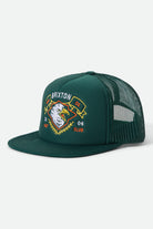 Unisex Ruckett Netplus Trucker Hat in the color Night Sage/Night Sage - Front Product View
