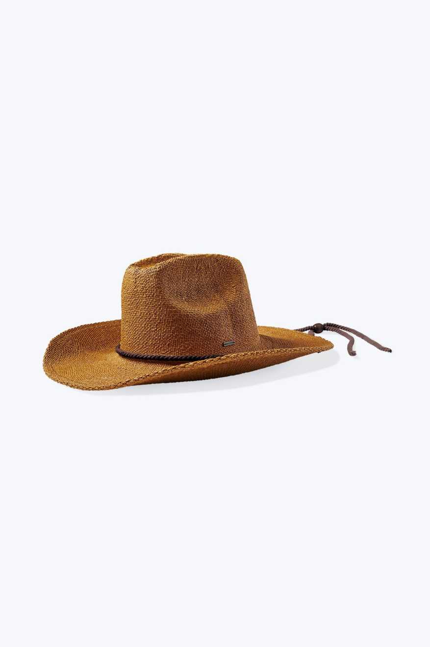 Brixton Women's Austin Straw Cowboy Hat - Light Brown | Profile