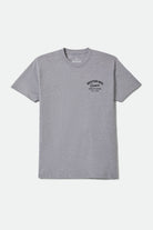 Men's Straton Standard T-Shirt in the color Heather Grey - Front Product Laydown Image