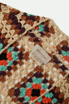 Women's Crochet Knit Kimono in the color Multi Color - Additional Laydown image