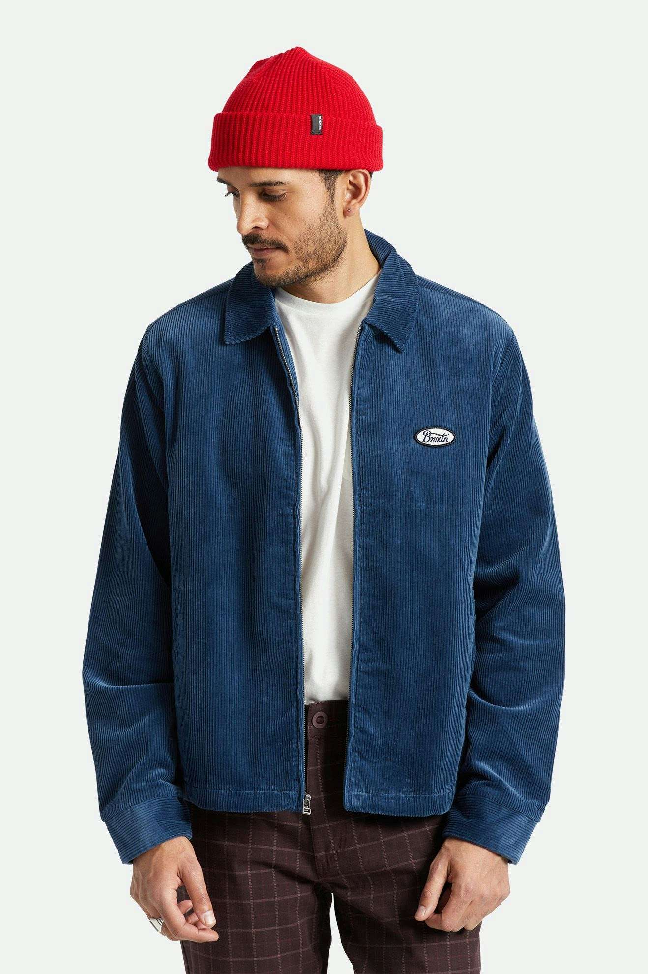 Brixton Unisex Heist Beanie - Red | Front fit