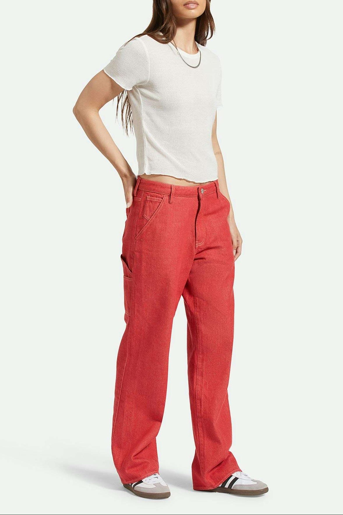 Women's Side Fit | Sheer S/S Knit Top - Off White