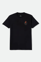 Men's Steady Standard T-Shirt in the color Black - Front Product Laydown Image