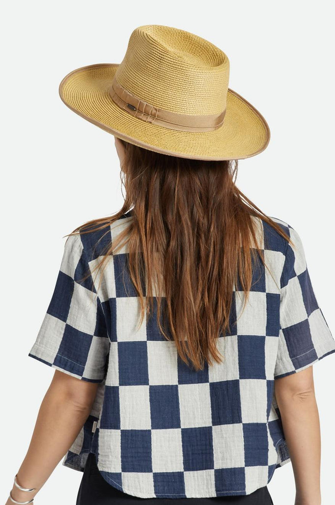 Brixton Reno Straw Hat - Tan/Tan