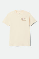 Men's Grade Standard T-Shirt in the color Cream/Burgundy/Rust - Front Product Laydown Image