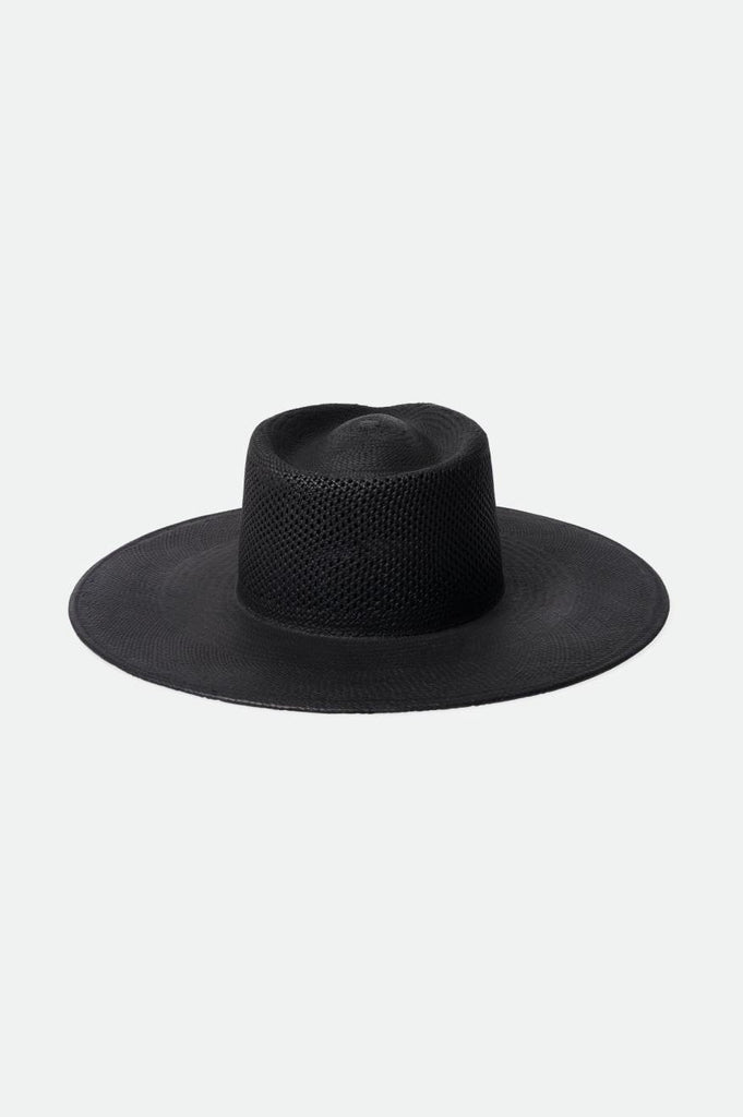 Brixton Jo Panama Straw Rancher Hat - Corondao Black