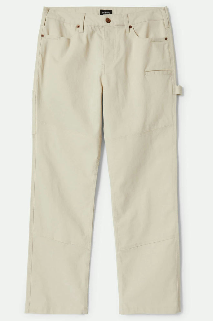 Men's Builders Carpenter Stretch Pant in the color Egret White - Front Product View