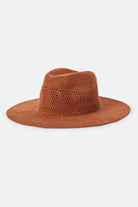 Women's Sophia Knit Packable Hat in the color Caramel - Front Product Laydown Image