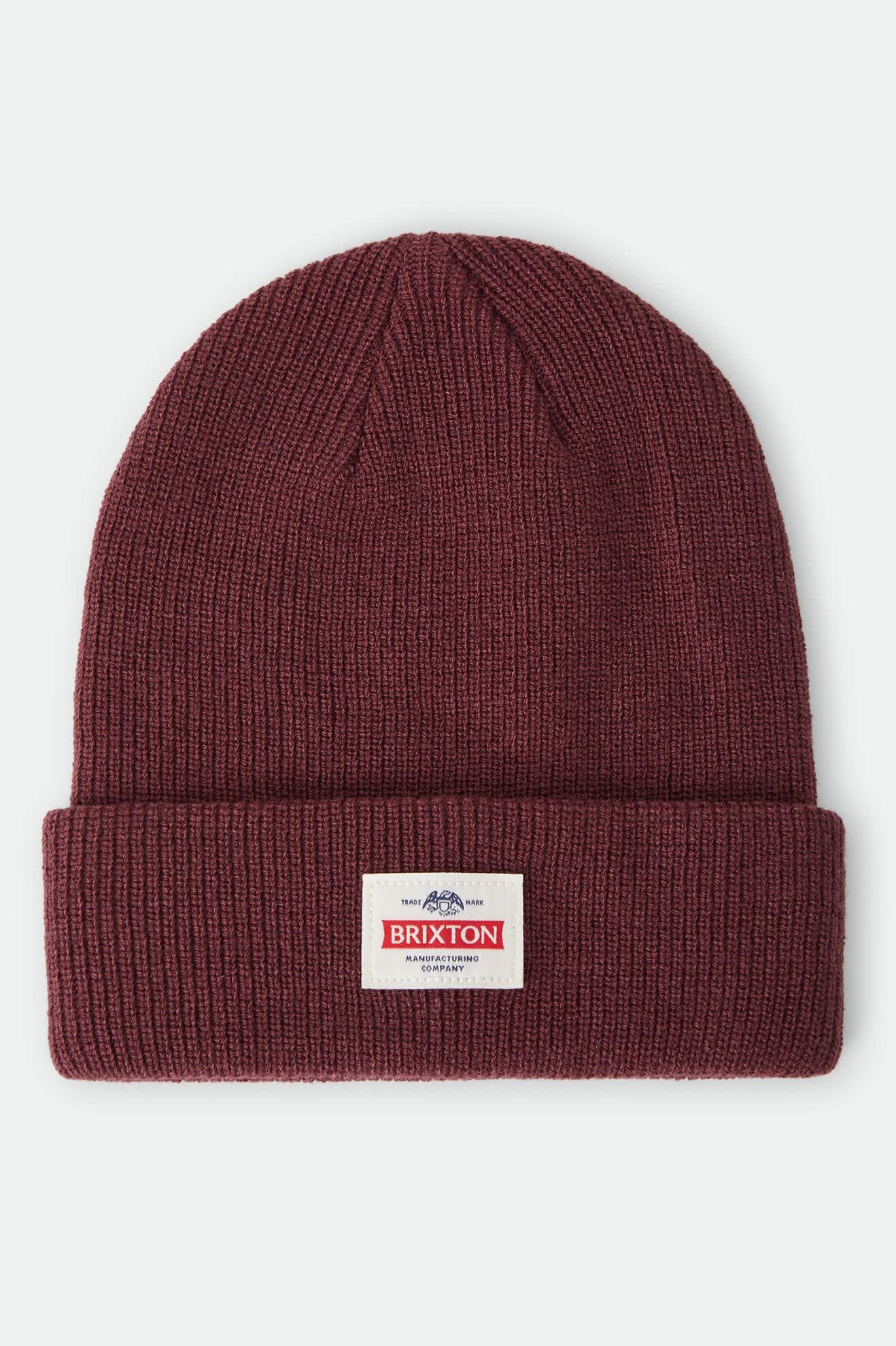Unisex Trademark Beanie in the color Dark Brick - Front Product Laydown Image