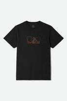 Men's Briscoe S/S Standard T-Shirt in the color Black Worn Wash - Front Product View