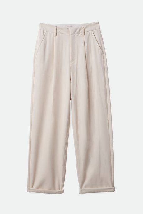 Brixton Women's Victory Trouser Pant - White Smoke | Profile