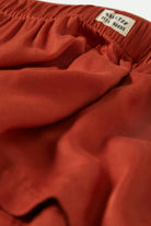 Women's Silky Boxer Short in the color Burnt Brick - Additional Laydown image