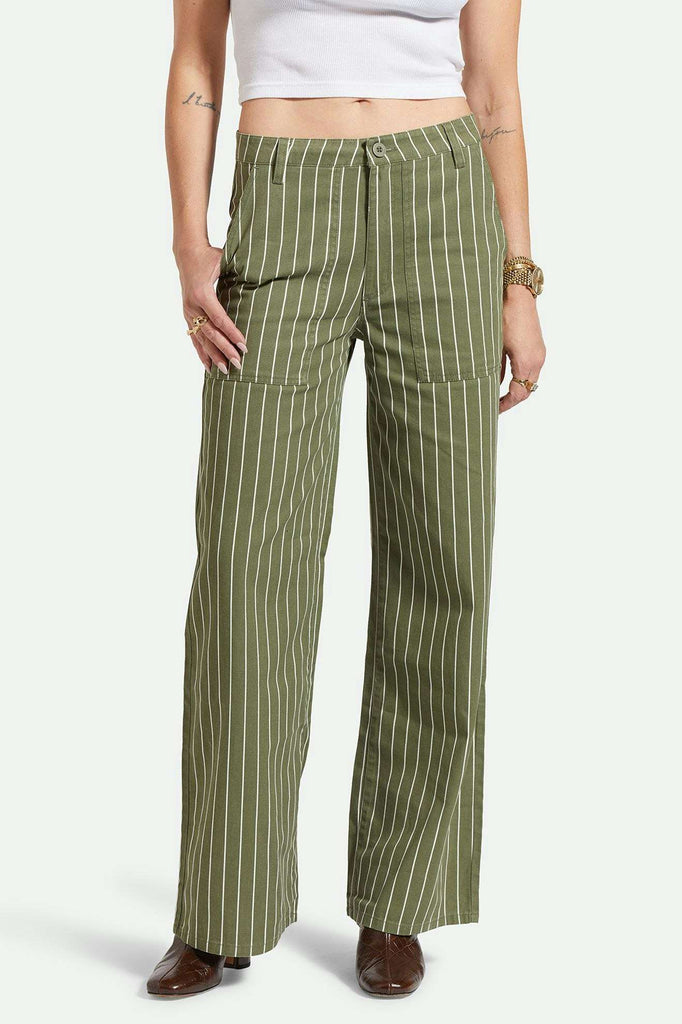 Women's Front Fit | Vintage Military Lightweight Pant - Olive Surplus/Whitecap Pinstripe