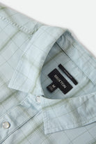 Men's The Breezy Wayne Short Sleeve Shirt in the color Seafoam Plaid - Additional Laydown image