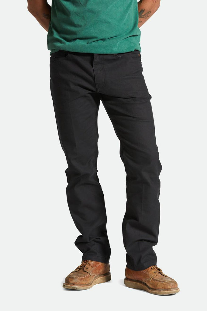 Men's Fit, front | Builders 5-pocket Stretch Pant - Black